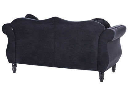  Sofa 2 Seater SKIEN Velvet Black