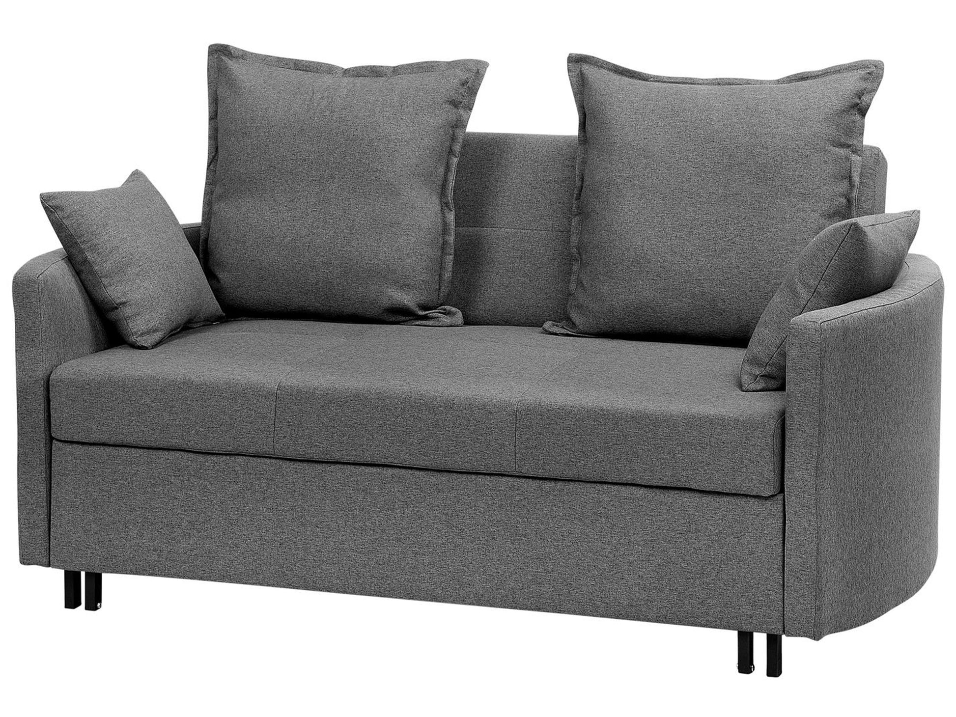  Sofa Bed 2 Seater HOVIN Fabric Grey