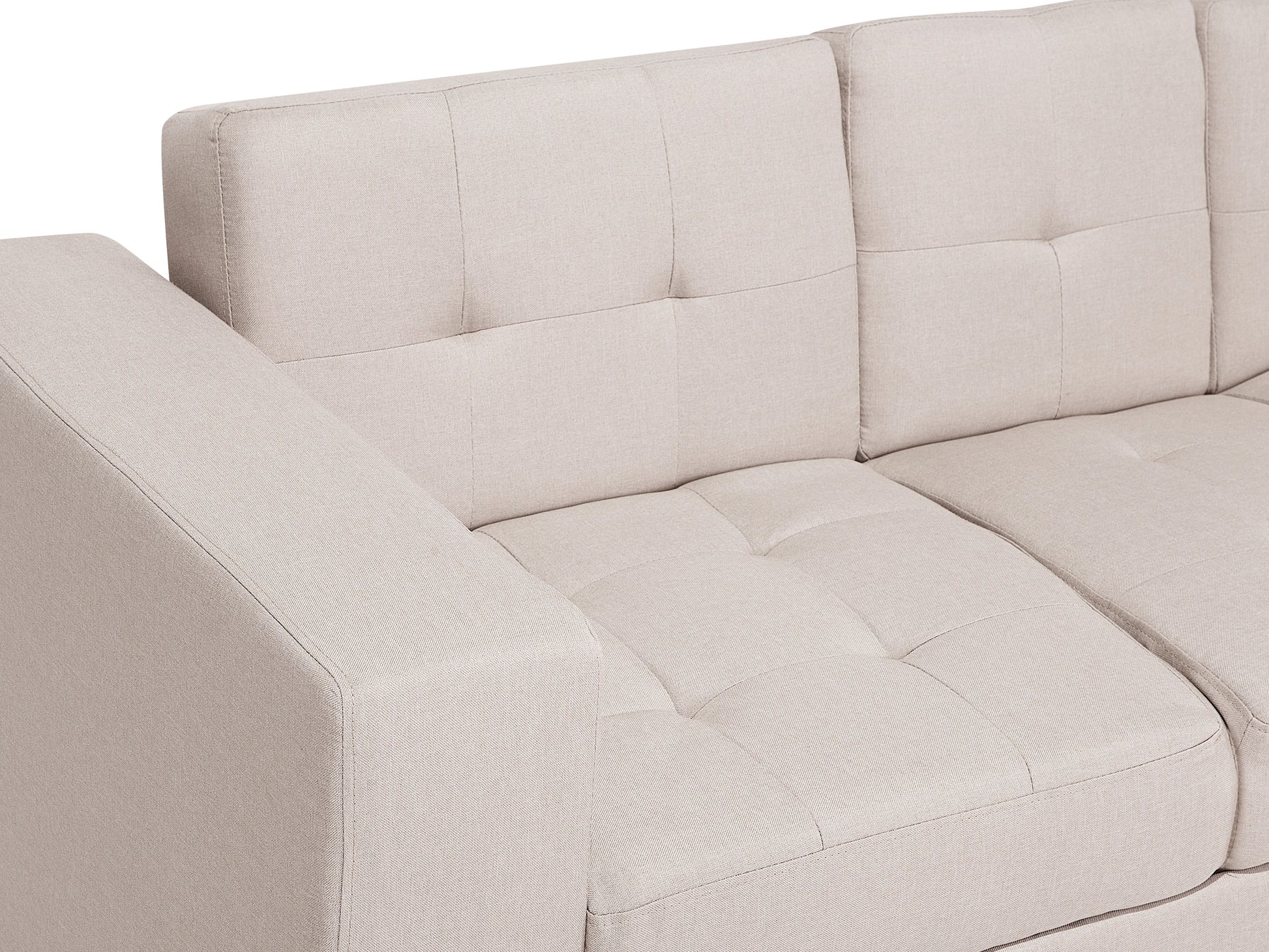  Sofa Bed 3 Seater FALSTER Fabric Beige With Storage