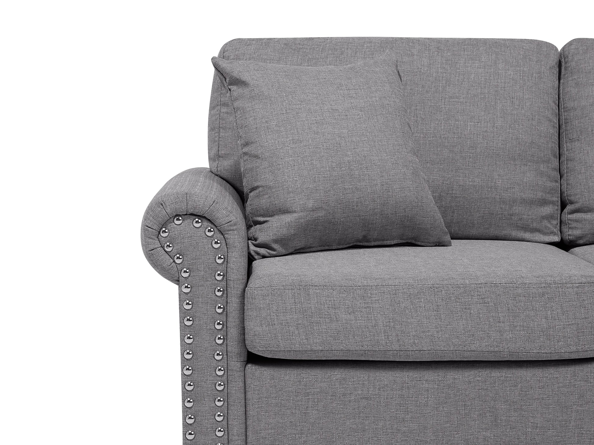  Sofa 3 Seater OTRA Fabric Light Grey
