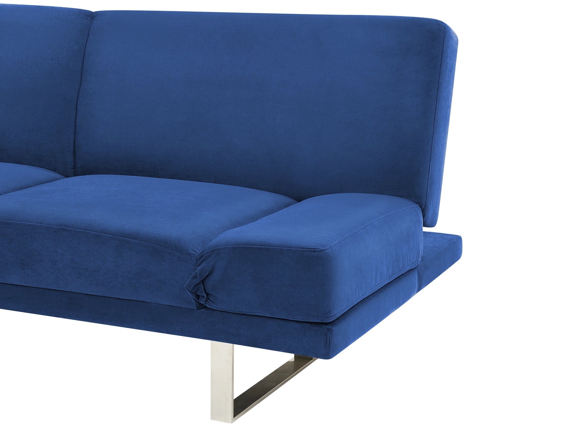  Sofa Bed 2 Seater YORK Velvet Navy Blue