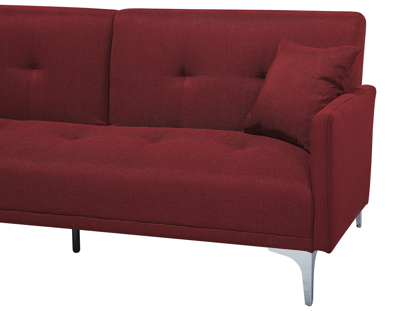 Sofa Bed 3 Seater LUCAN Fabric Dark Red