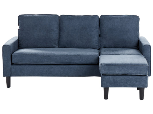  Sofa 3 Seater AVESTA Fabric Dark Blue With Ottoman