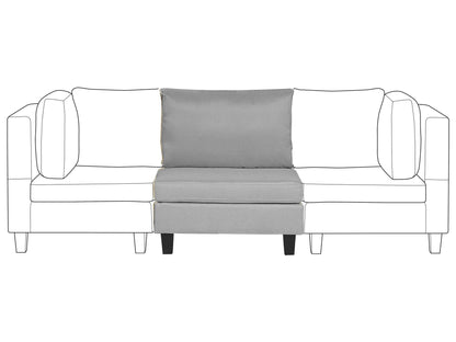  1-Seat Section FEVIK Fabric Light Grey