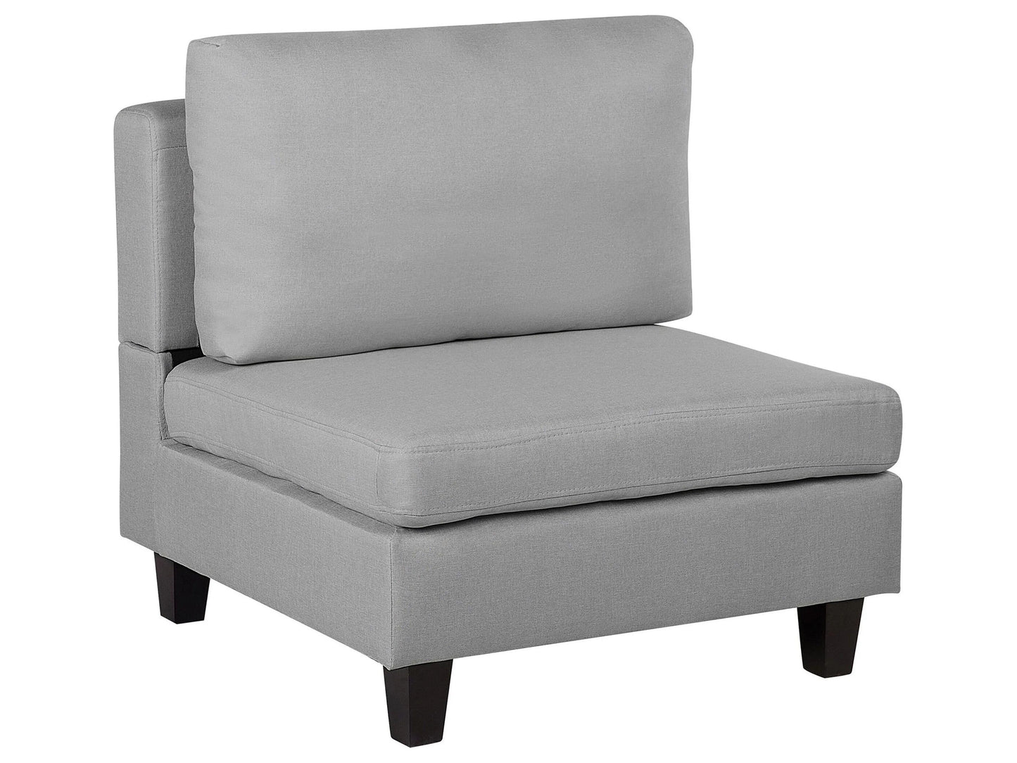  1-Seat Section FEVIK Fabric Light Grey