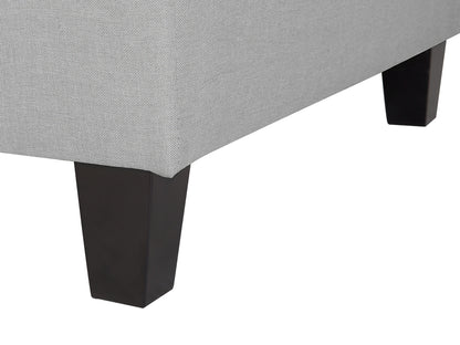  1-Seat Section FEVIK Fabric Light Grey