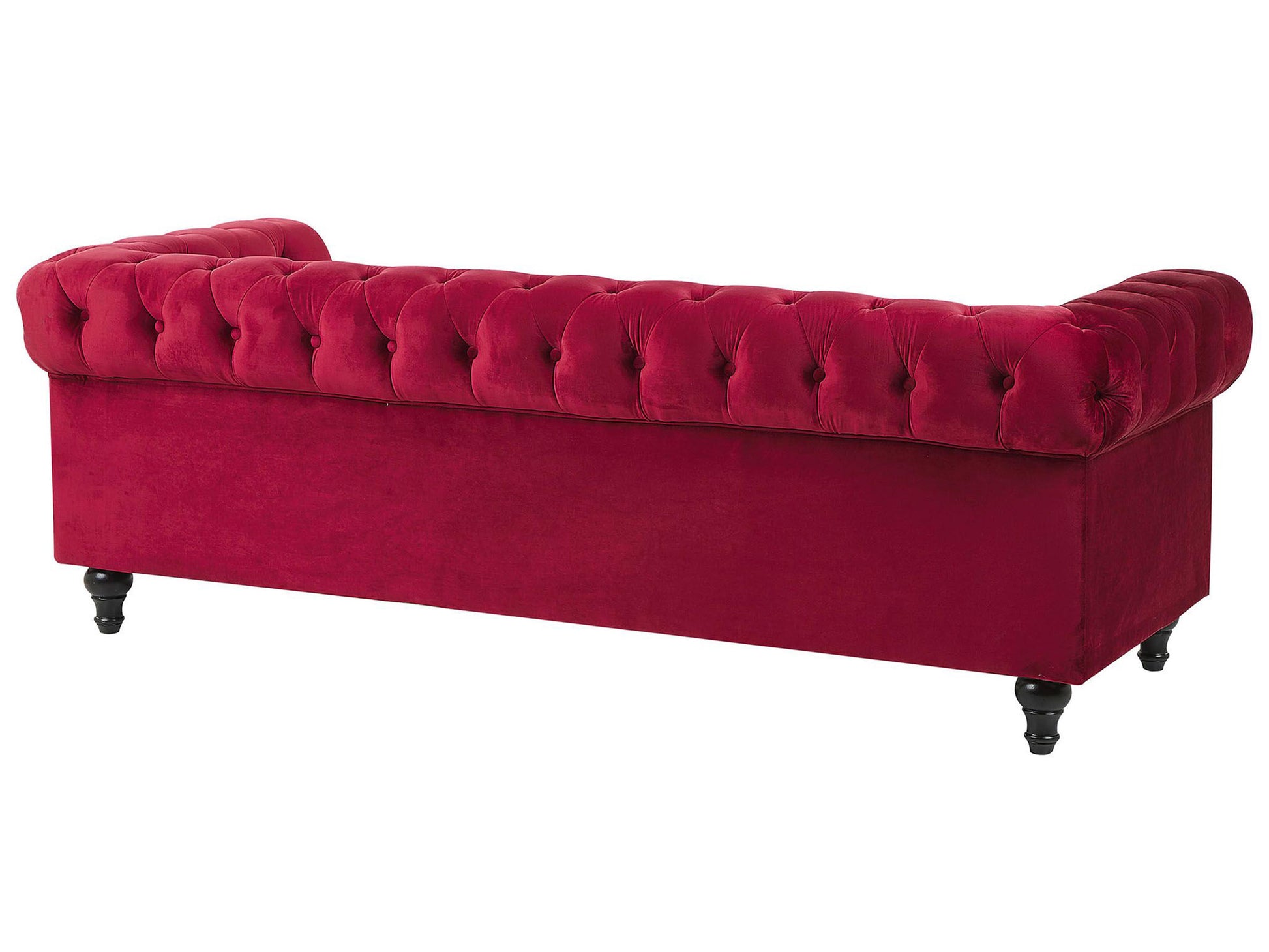  Sofa 3 Seater CHESTERFIELD Velvet Dark Red