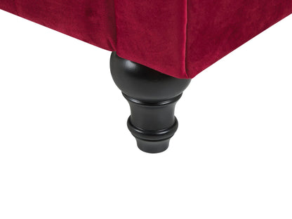  Sofa 3 Seater CHESTERFIELD Velvet Dark Red