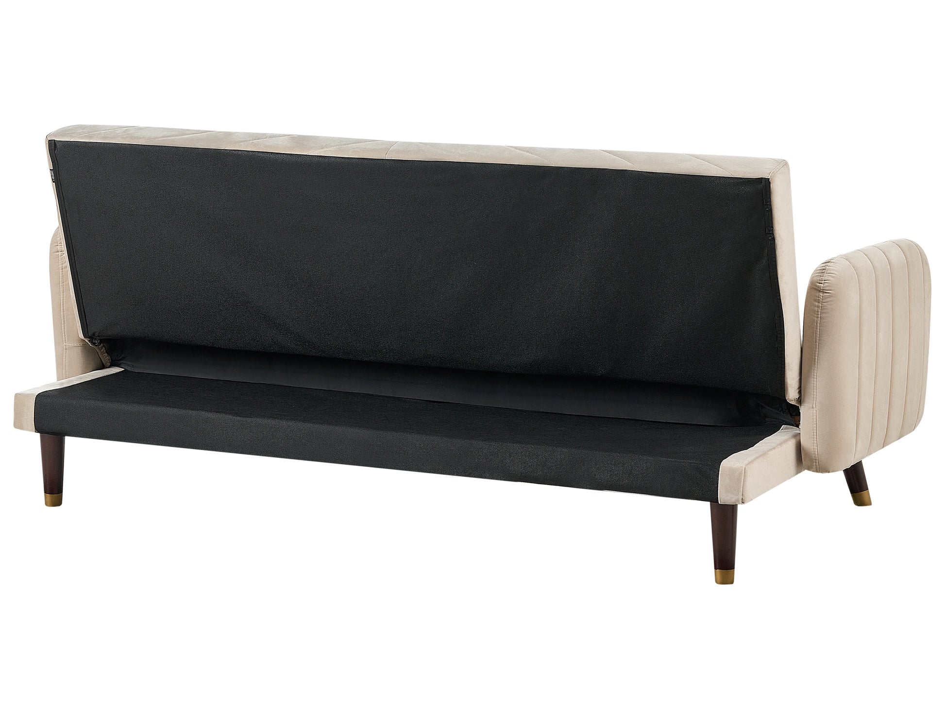  Sofa Bed 3 Seater SENJA Velvet Beige