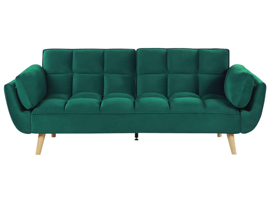  Sofa Bed 3 Seater ASBY Velvet Green