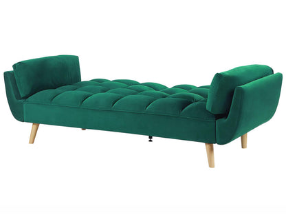  Sofa Bed 3 Seater ASBY Velvet Green