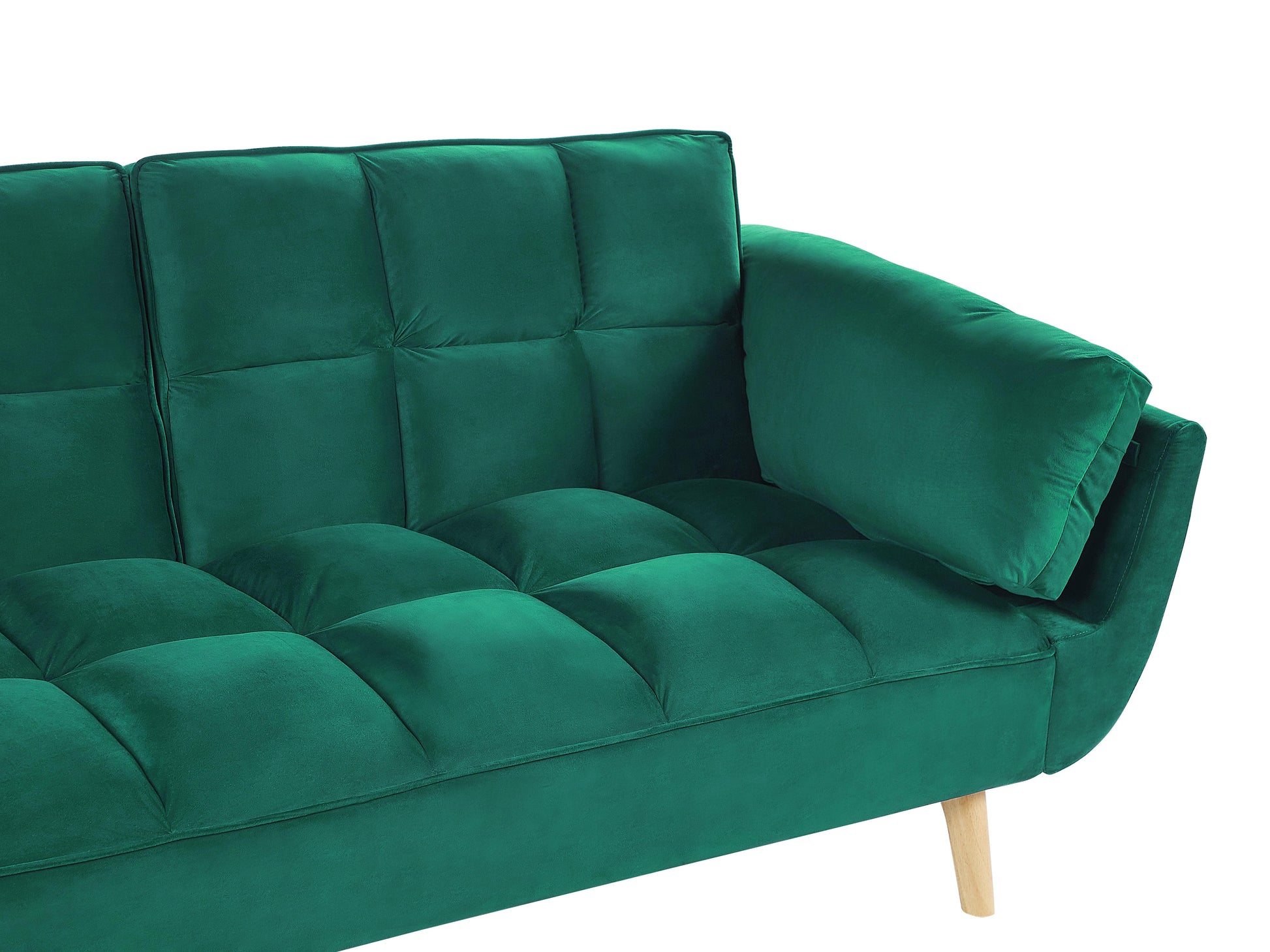  Sofa Bed 3 Seater ASBY Velvet Green