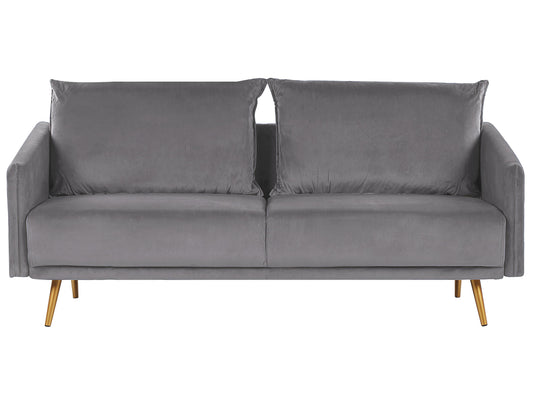  Sofa 3 Seater MAURA Velvet Grey