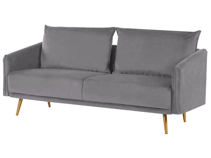  Sofa 3 Seater MAURA Velvet Grey