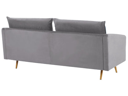  Sofa 3 Seater MAURA Velvet Grey