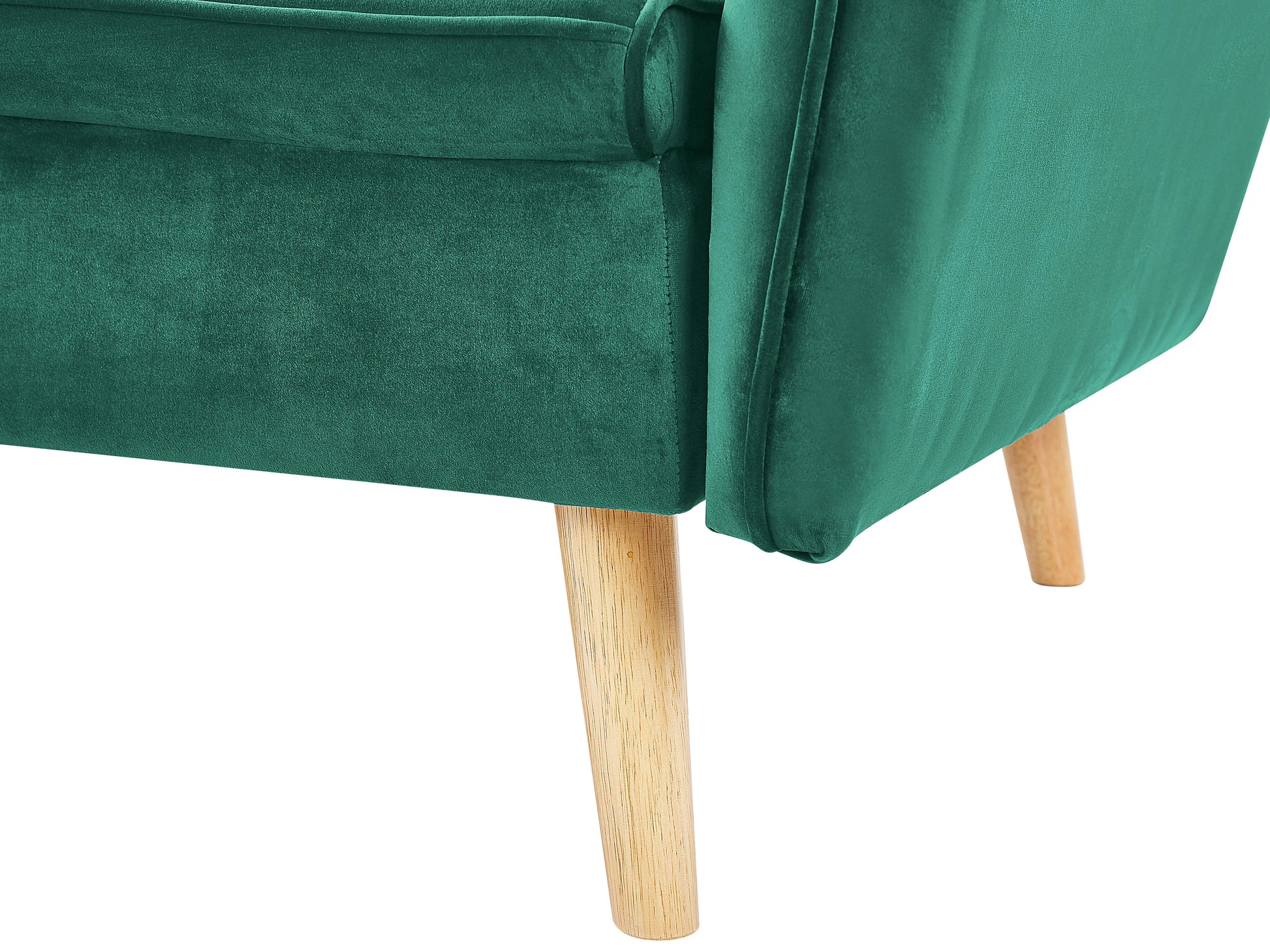 Sofa Bed 2 Seater BARDU Velvet Dark Green