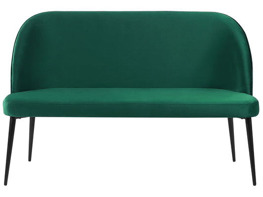  Upholstered Bench 2 Seater OSBY Velvet Dark Green