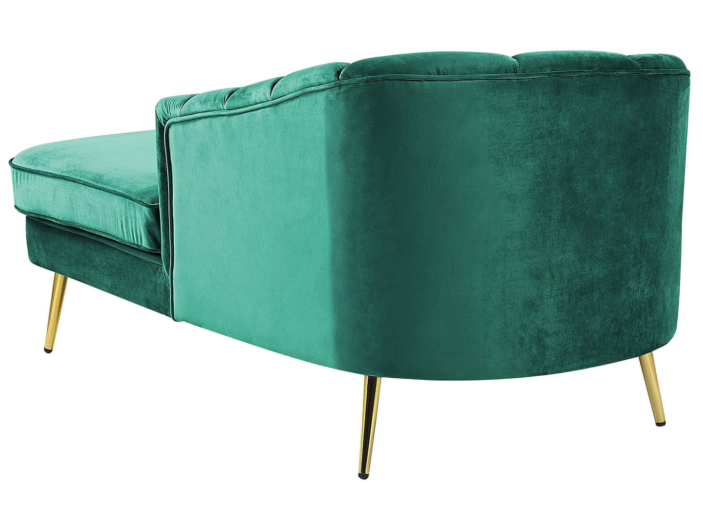  Left-Hand Chaise Lounge ALLIER Velvet Emerald Green