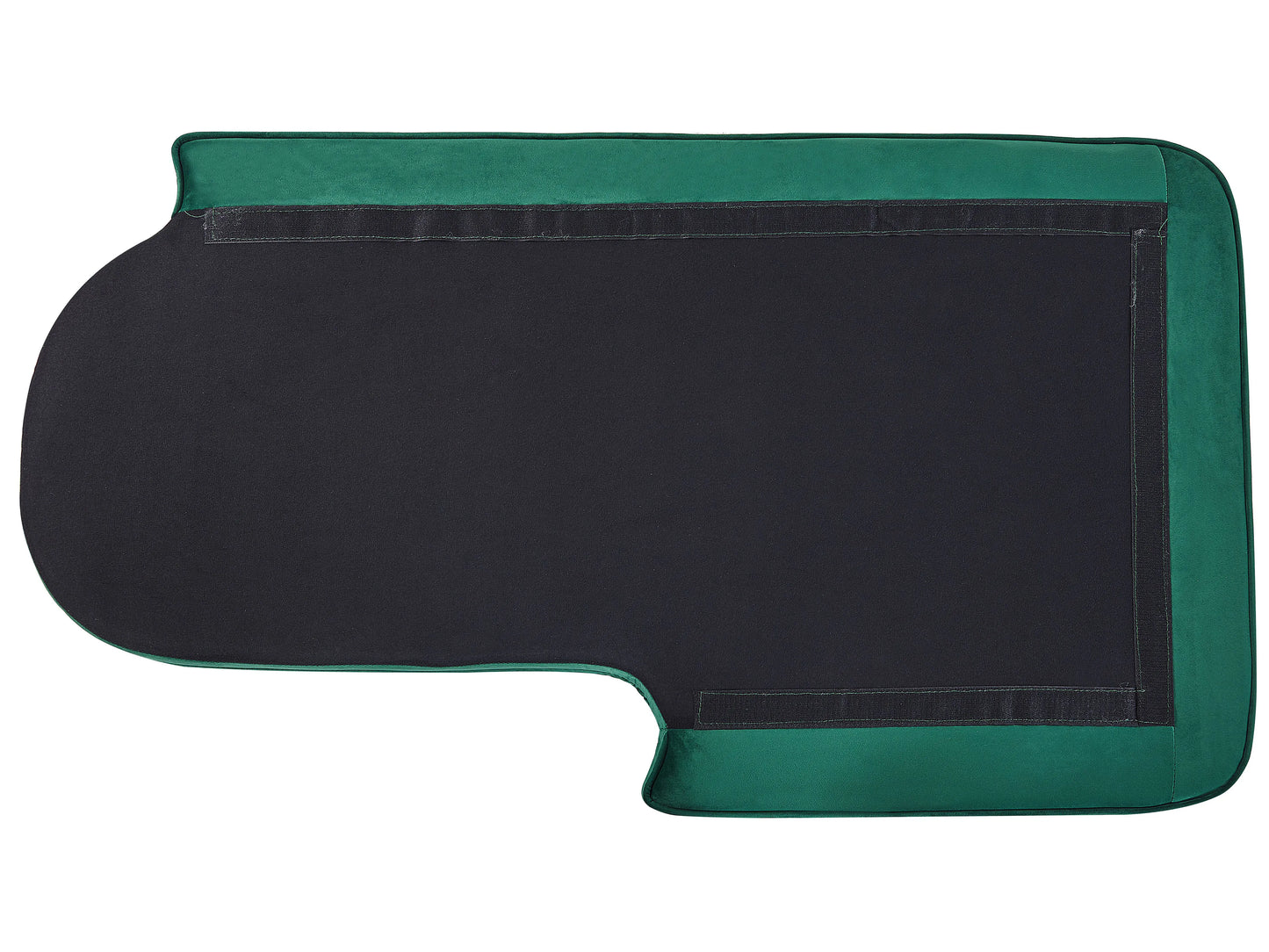  Left-Hand Chaise Lounge ALLIER Velvet Emerald Green