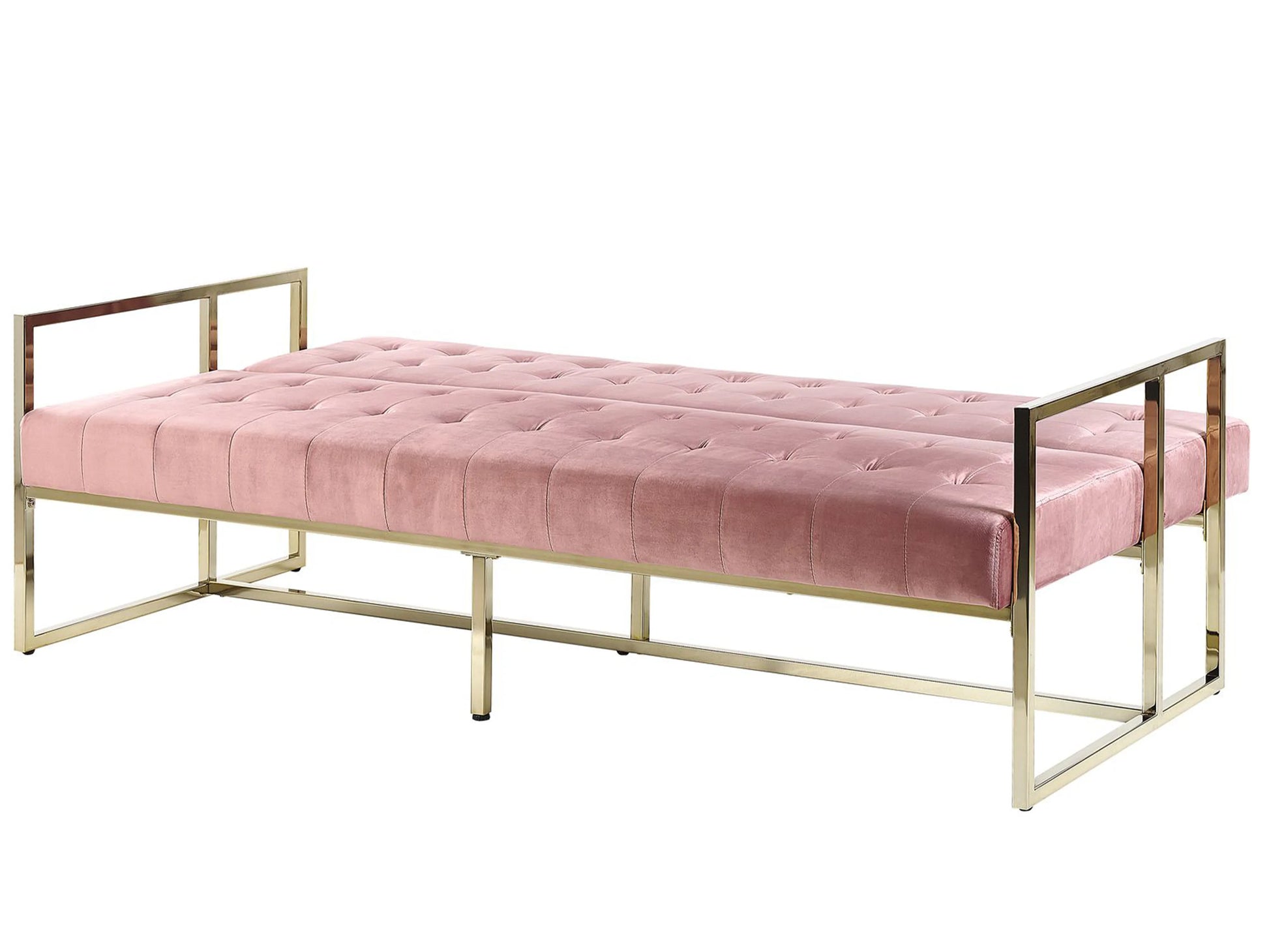  Sofa Bed 3 Seater MARSTAL Velvet Pink