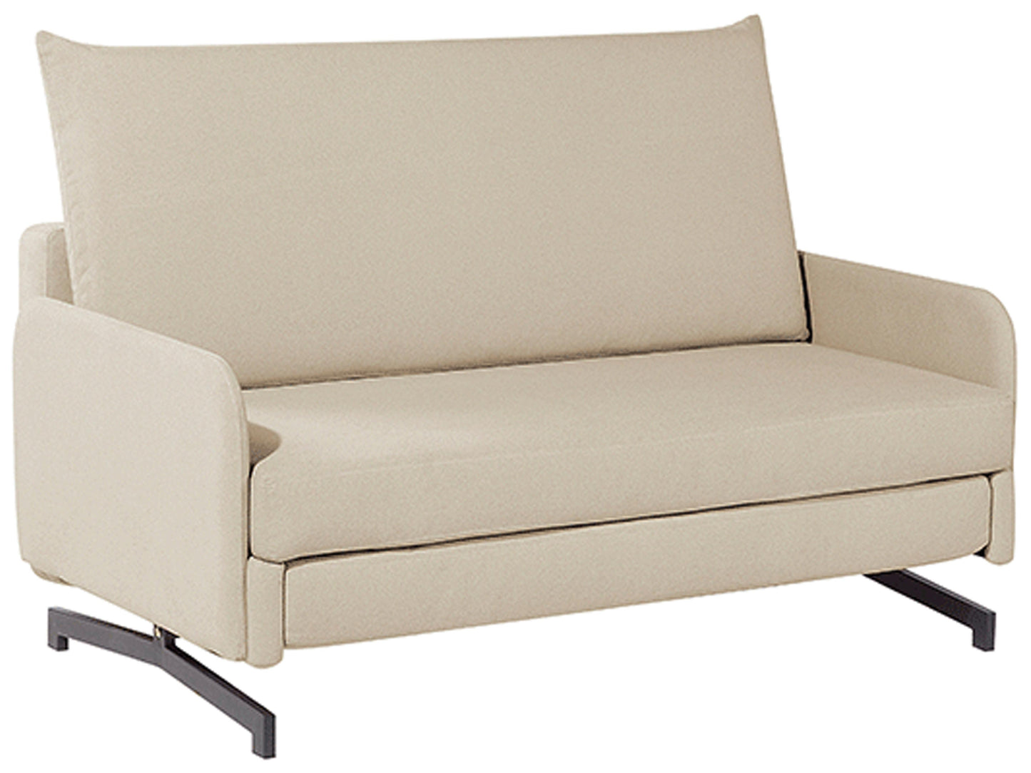  Sofa Bed 2 Seater BELFAST Fabric Beige