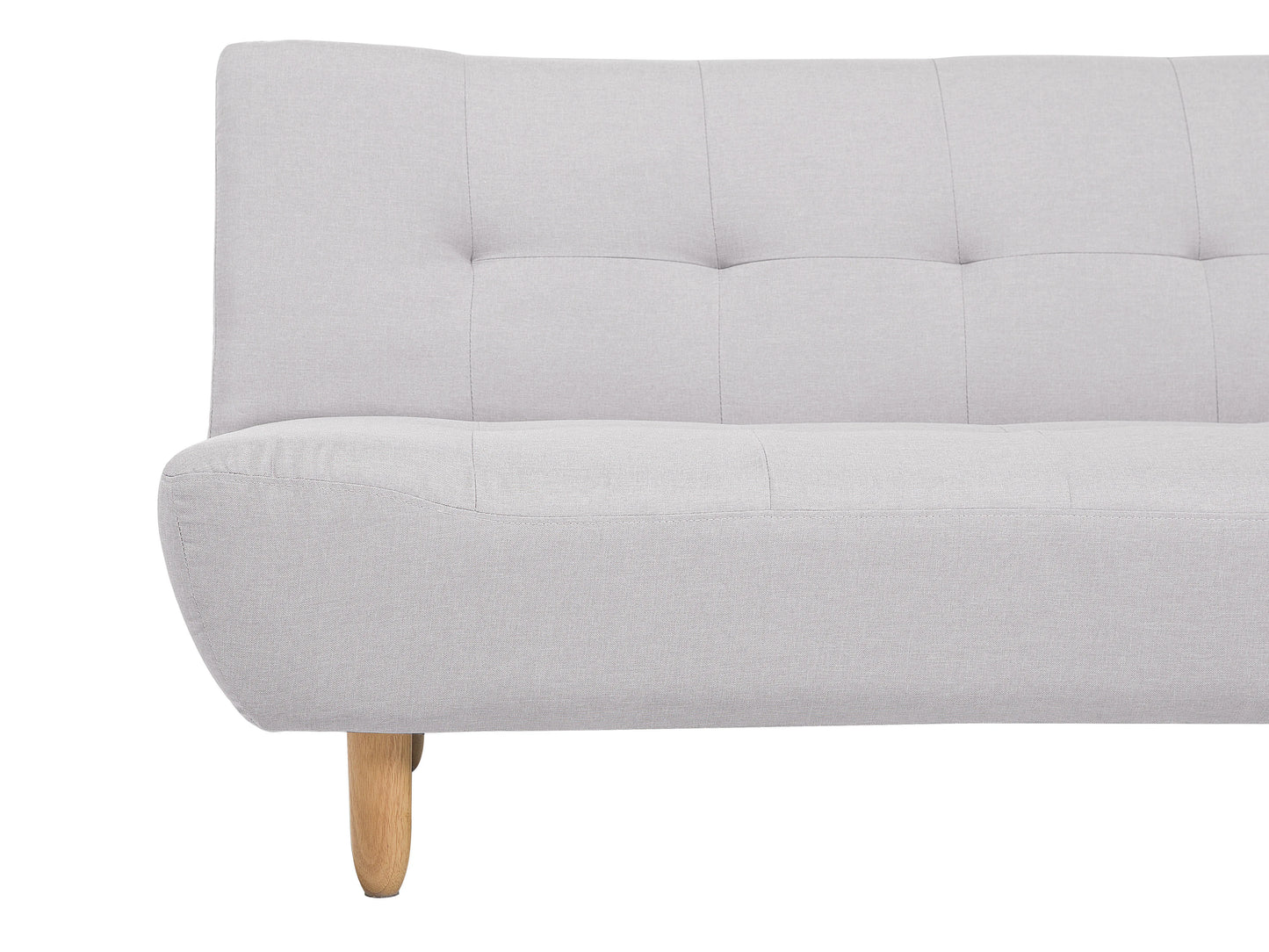  Sofa Bed 3 Seater ALSTEN Fabric Light Grey