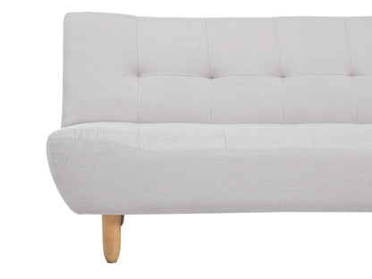  Sofa Bed 3 Seater ALSTEN Fabric Light Grey