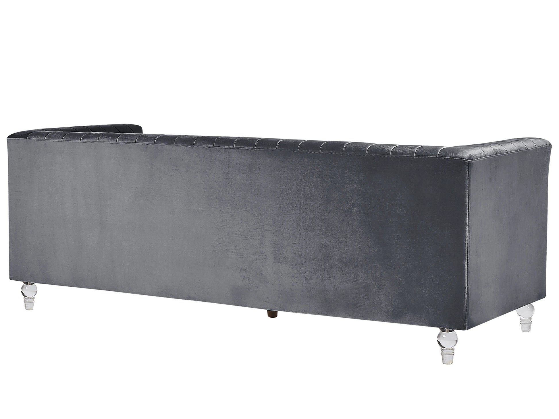  Sofa 3 Seater ARVIKA Velvet Dark Grey