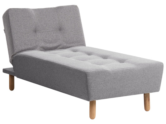  Chaise Longue ALSTEN Fabric Dark Grey