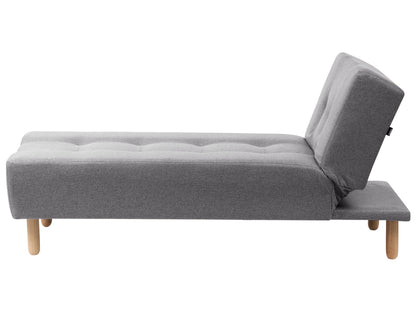  Chaise Longue ALSTEN Fabric Dark Grey