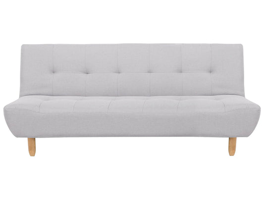  Sofa Bed 3 Seater ALSTEN Fabric Light Grey