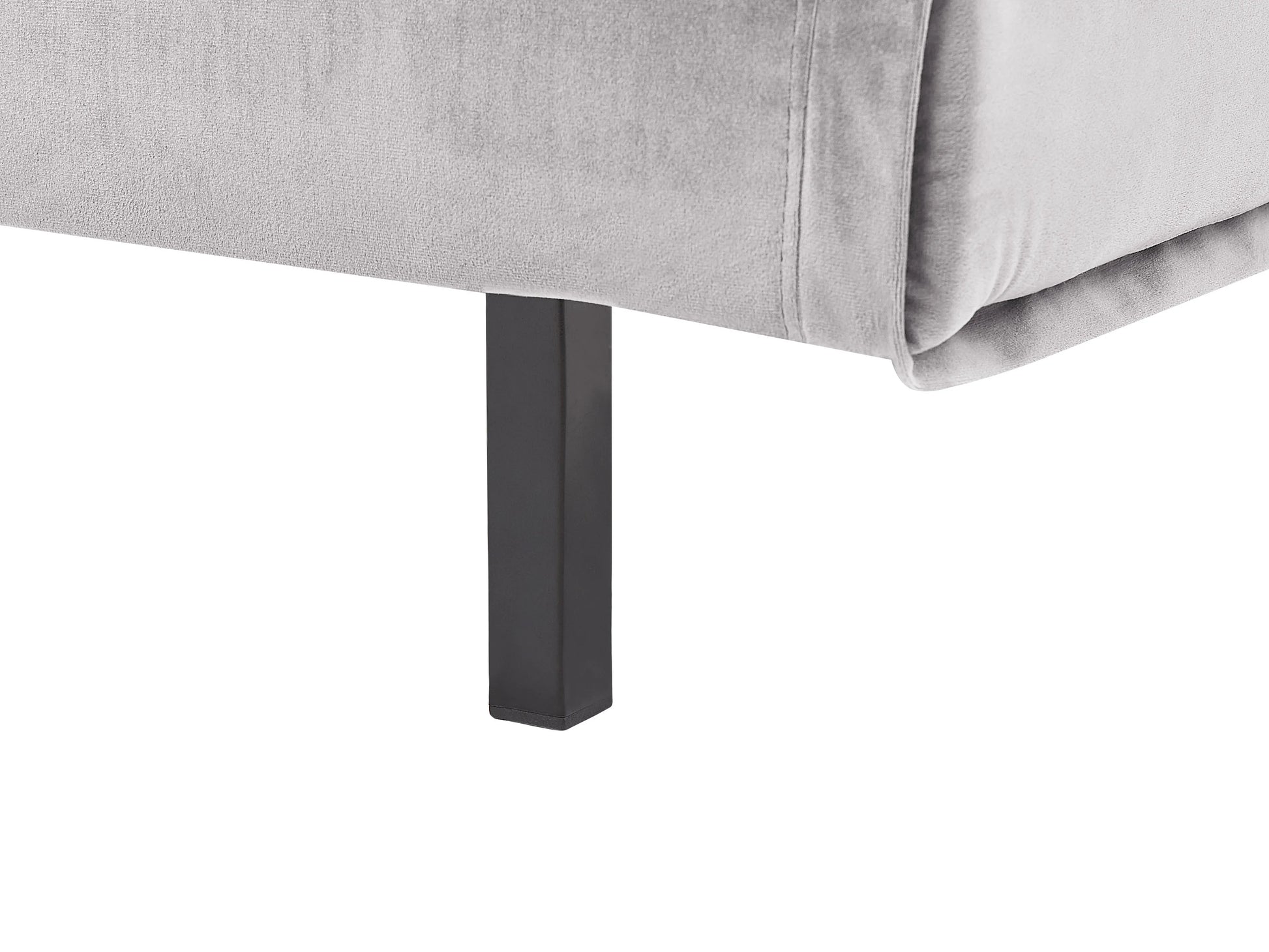  Single Sofa Bed VESTFOLD Velvet Grey