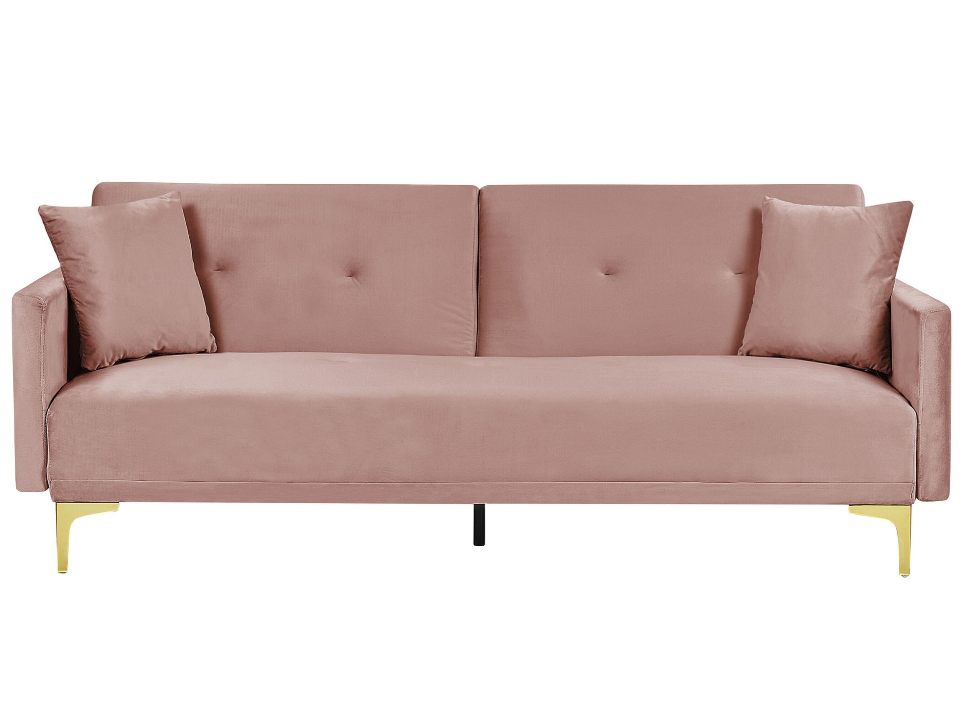  Sofa Bed 3 Seater LUCAN Velvet Pink