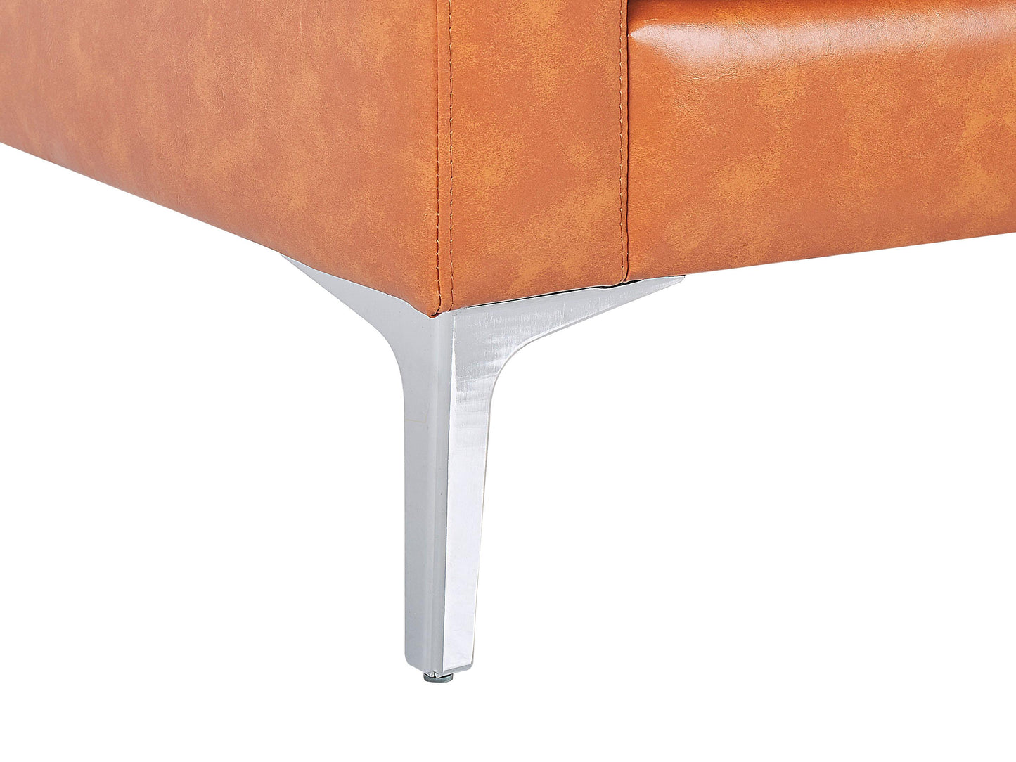  Sofa 3 Seater GAVLE Faux Leather Golden Brown
