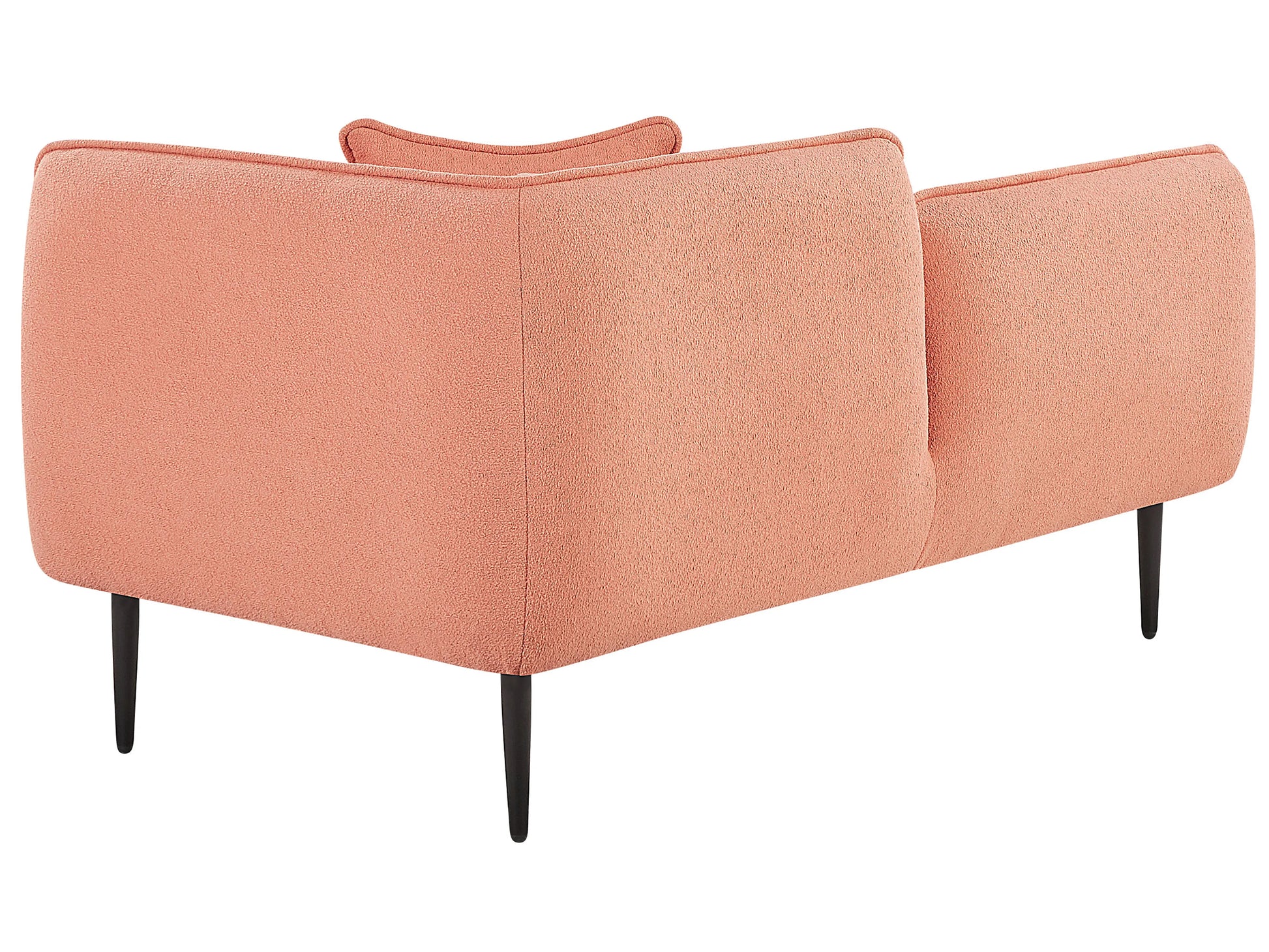  Right-Hand Chaise Lounge CHEVANNES Boucle Peach Pink