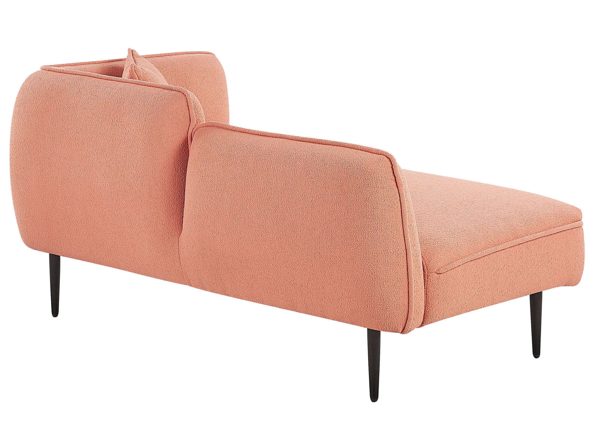  Right-Hand Chaise Lounge CHEVANNES Boucle Peach Pink