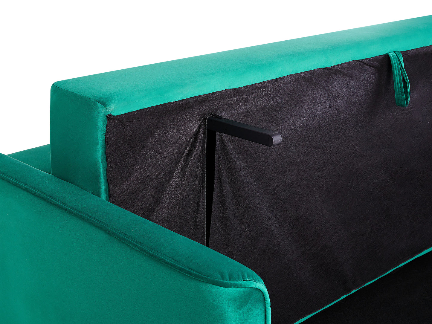  Sofa Bed 3 Seater EKSJO Velvet Emerald Green With Storage