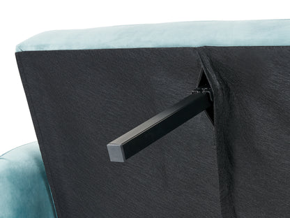  Sofa Bed 3 Seater VIMMERBY Velvet Light Blue