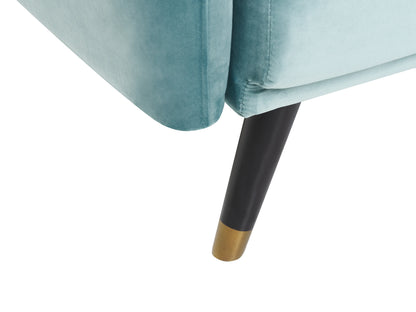  Sofa Bed 3 Seater VIMMERBY Velvet Light Blue