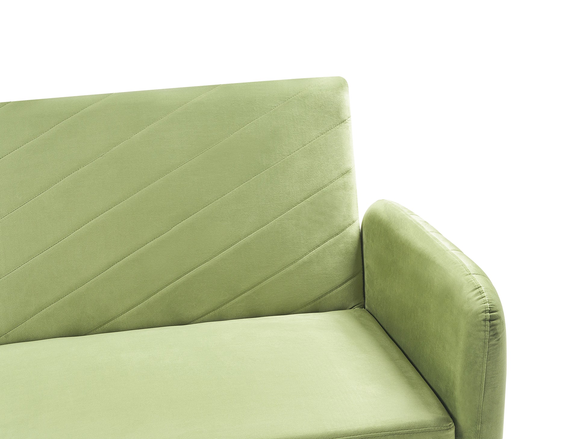  Sofa Bed 3 Seater SENJA Velvet Olive Green