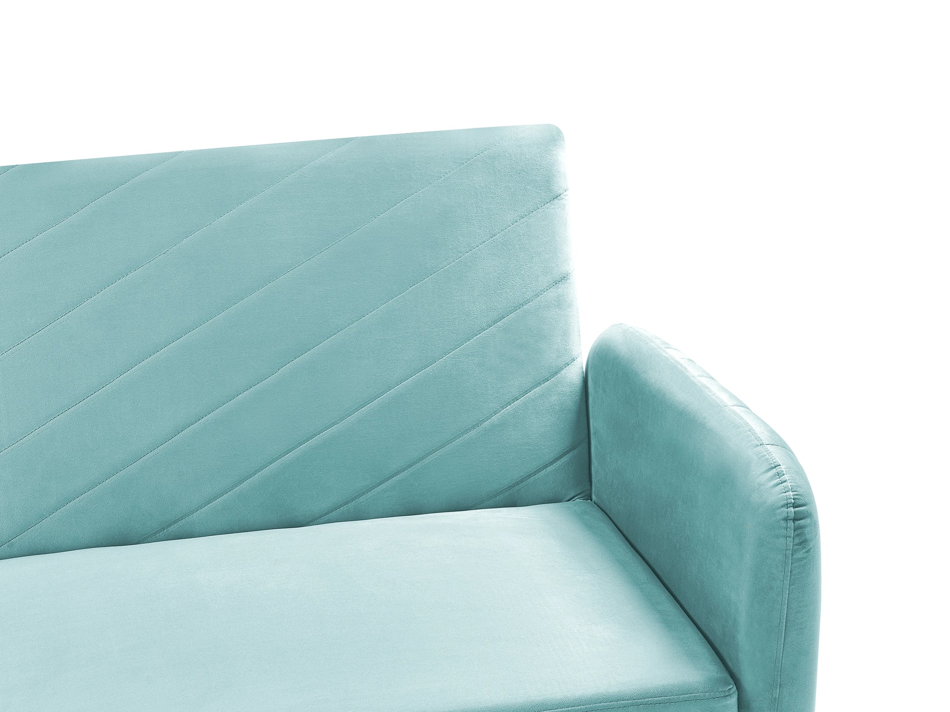  Sofa Bed 3 Seater SENJA Velvet Light Blue