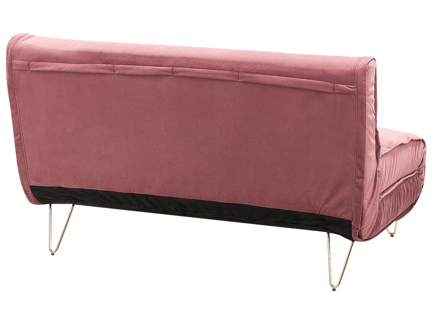  Sofa Bed 2 Seater VESTFOLD Velvet Pink