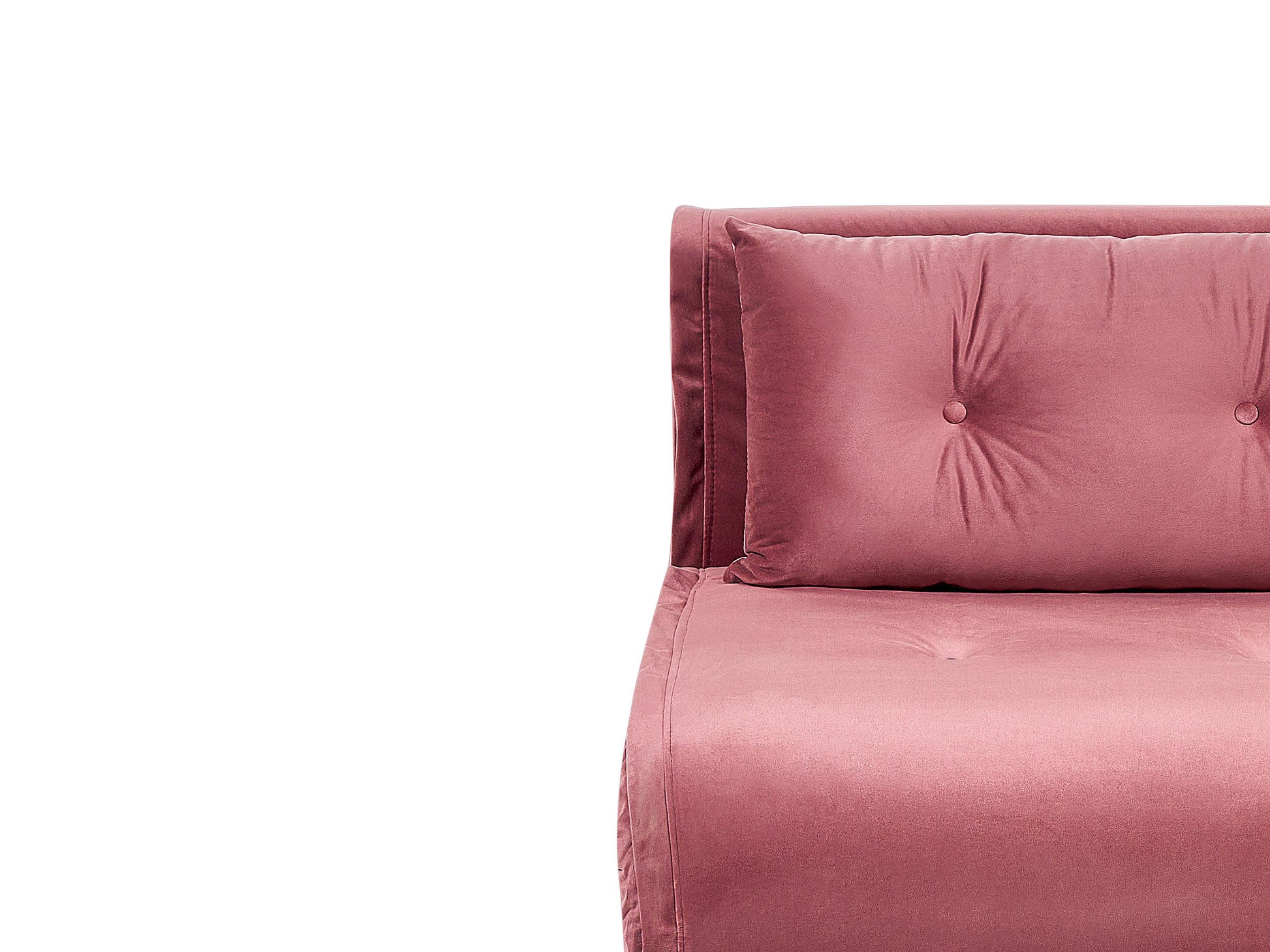  Sofa Bed 2 Seater VESTFOLD Velvet Pink