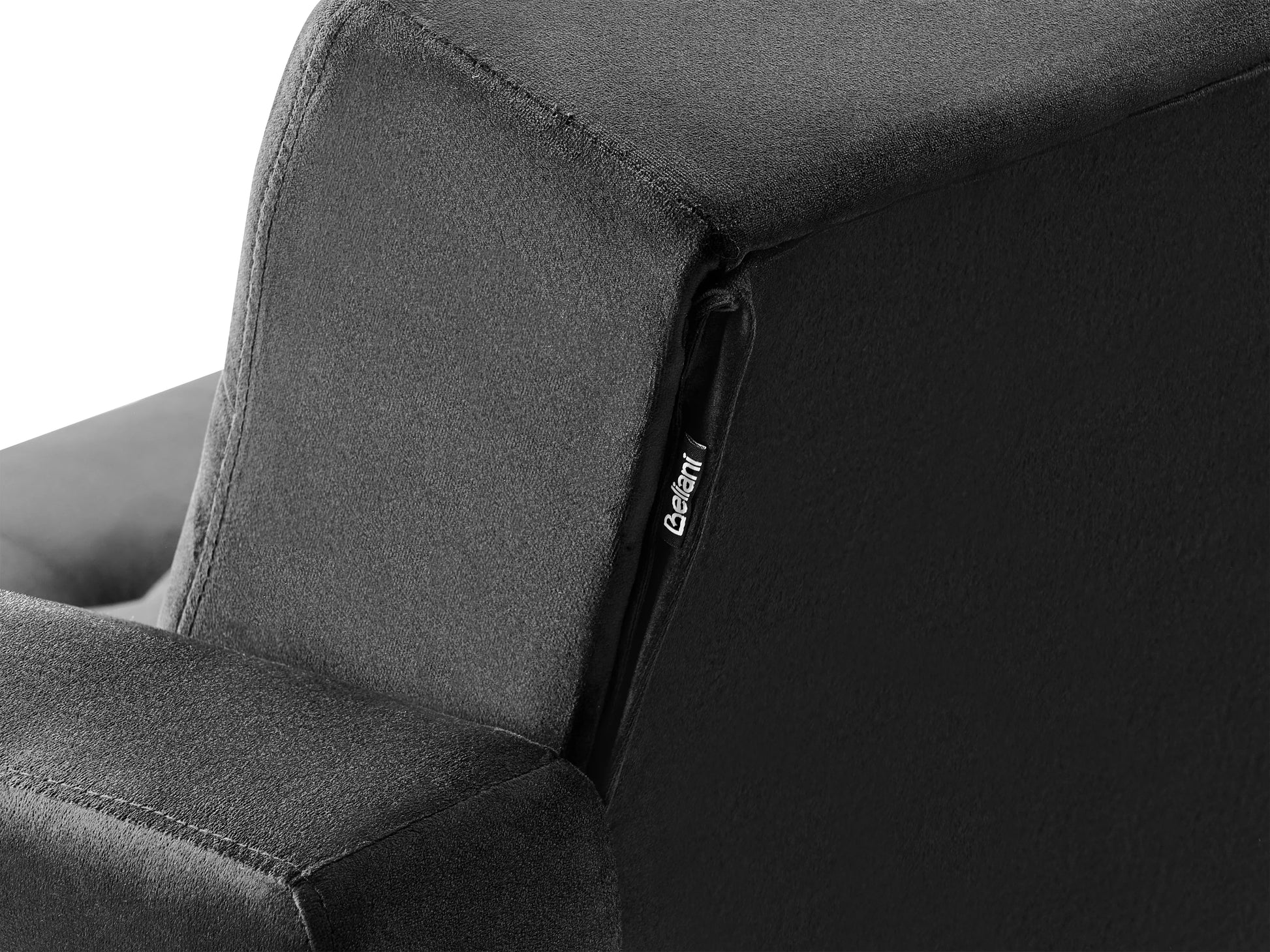  Sofa Bed 3 Seater ABERDEEN Velvet Black