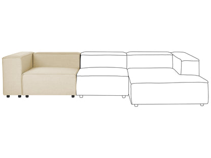  Corner Seat APRICA Faux Linen Beige