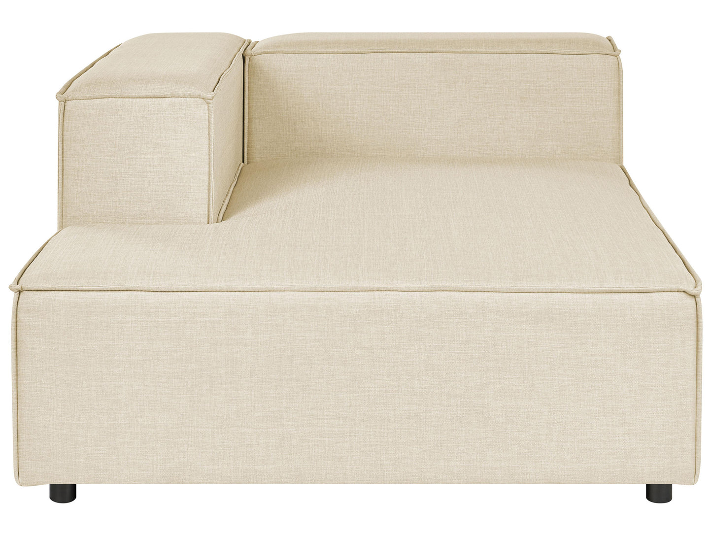  Chaise Longue APRICA Faux Linen Beige