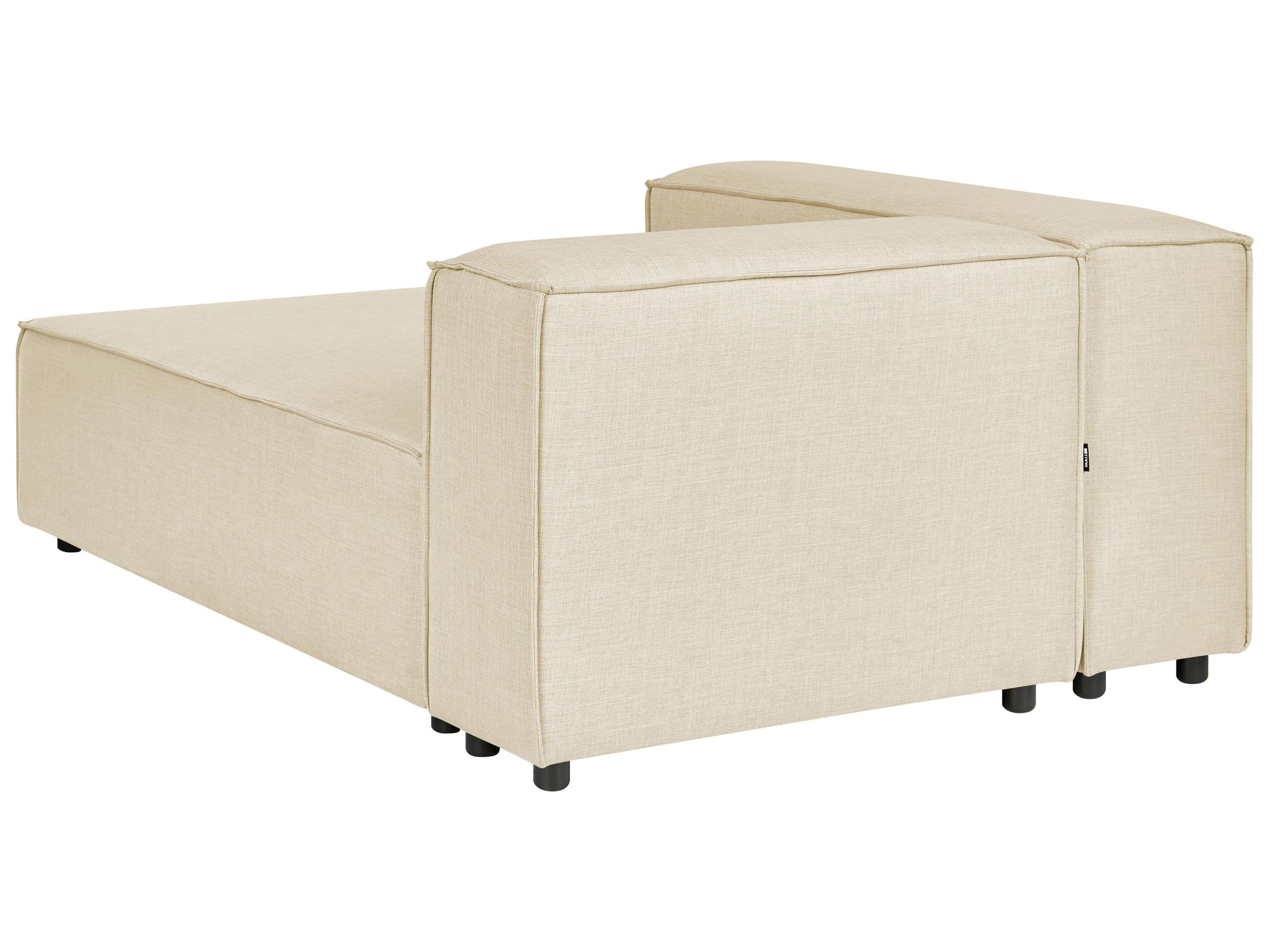  Chaise Longue APRICA Faux Linen Beige