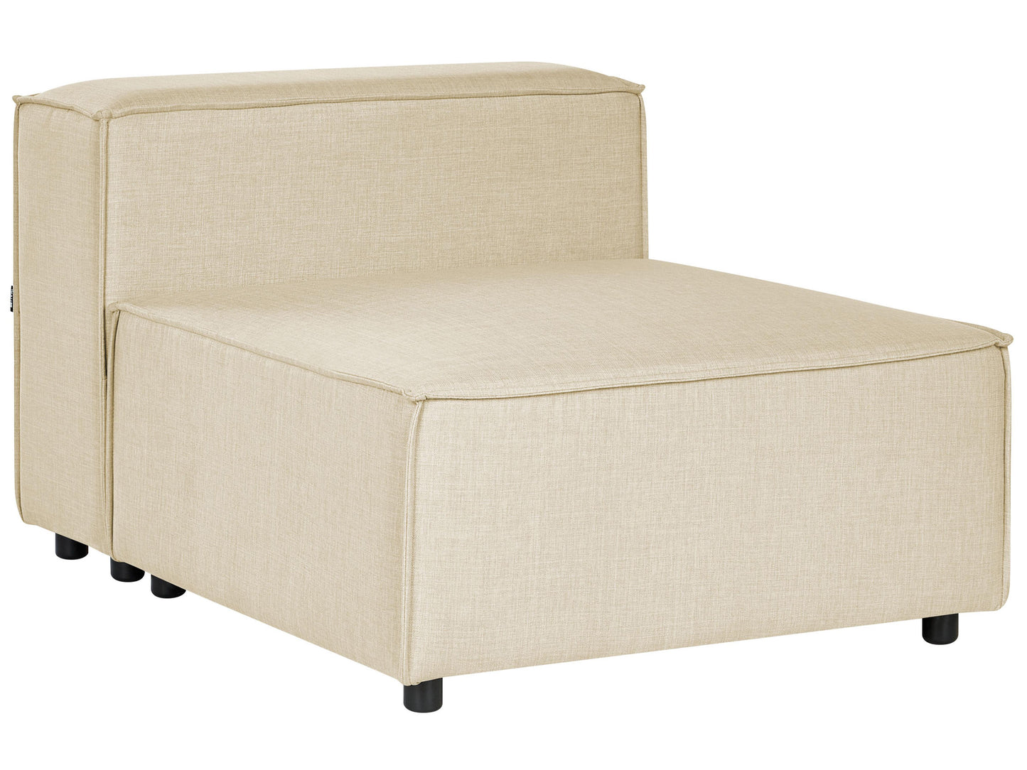  1-Seat Section APRICA Faux Linen Beige