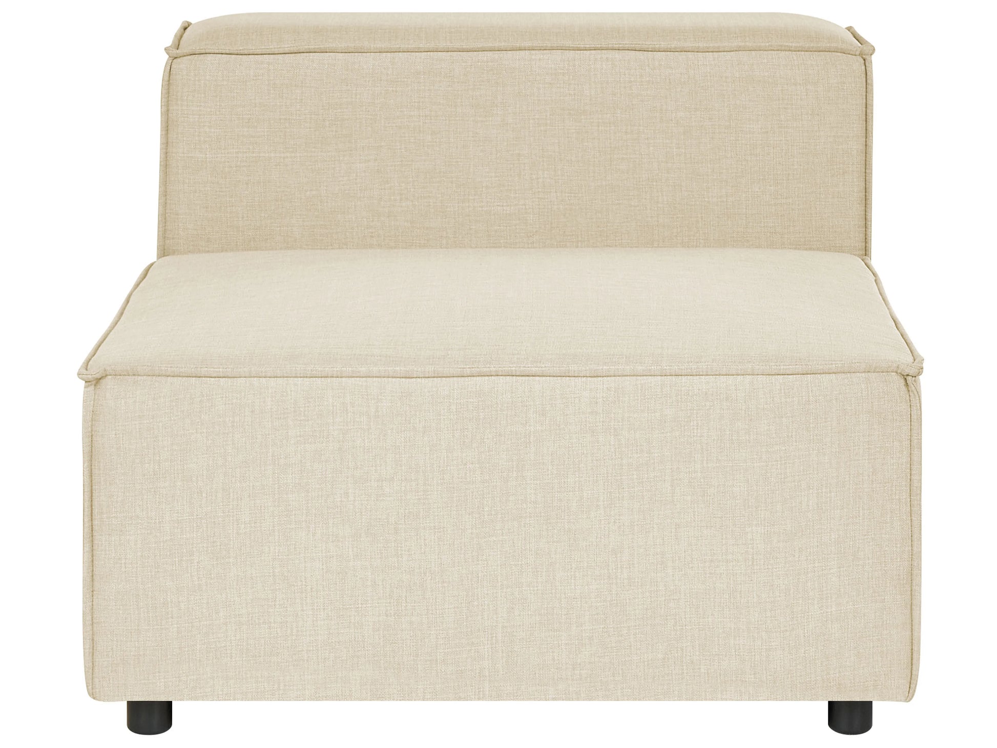  1-Seat Section APRICA Faux Linen Beige