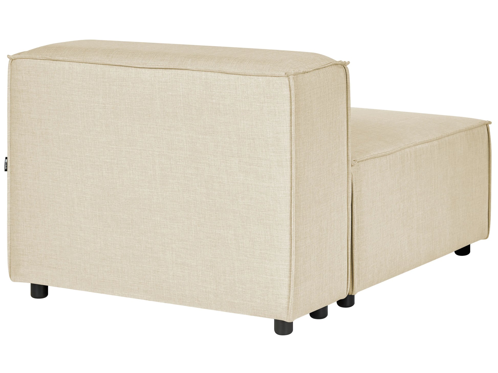  1-Seat Section APRICA Faux Linen Beige